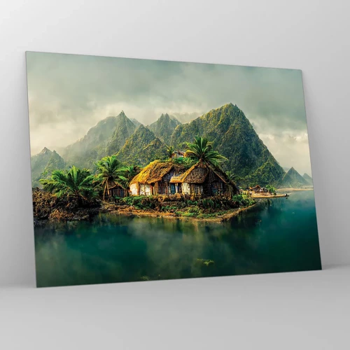 Glass picture - Tropical Paradise - 70x50 cm