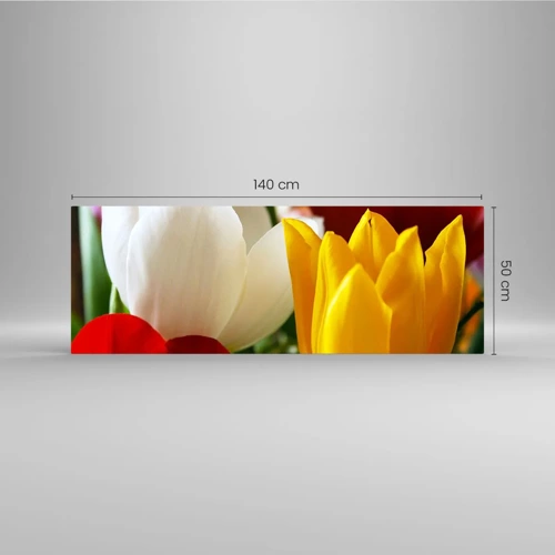 Glass picture - Tulip Fever - 140x50 cm