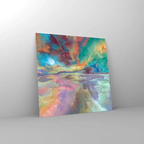 Glass picture - Two Skies - 40x40 cm