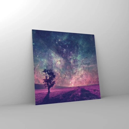 Glass picture - Under Magical Sky - 40x40 cm