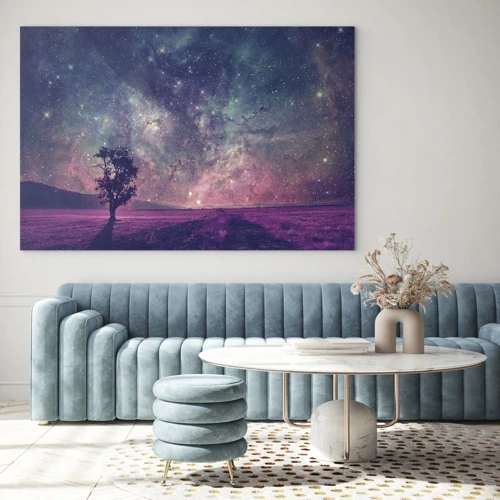 Glass picture - Under Magical Sky - 70x50 cm