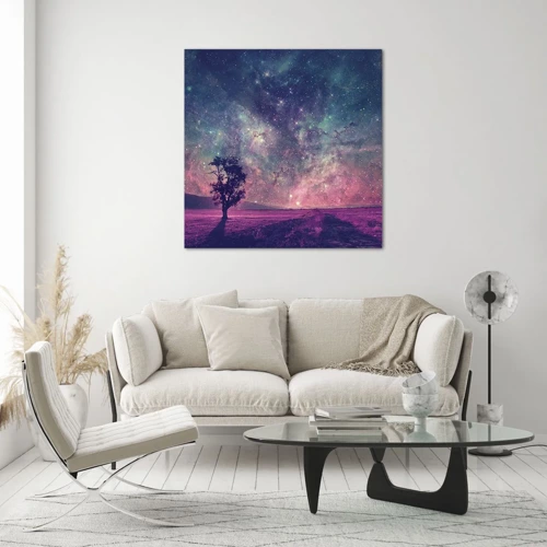 Glass picture - Under Magical Sky - 70x70 cm