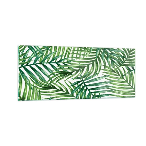 Glass picture - Under the Green Canopy - 100x40 cm