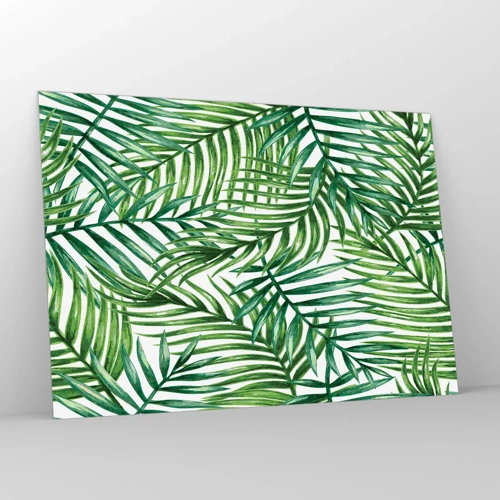 Glass picture - Under the Green Canopy - 100x70 cm