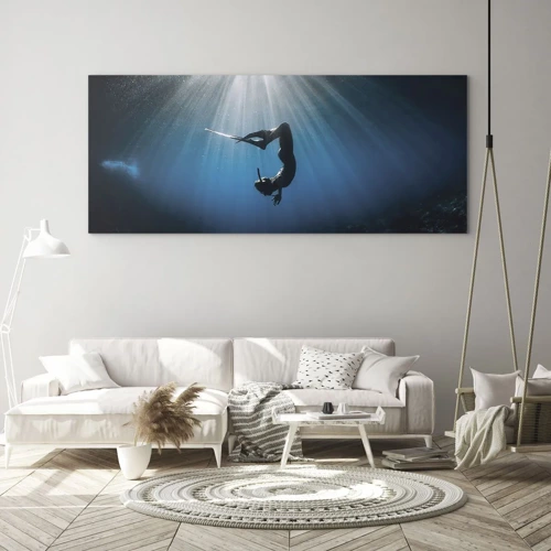 Glass picture - Underwater dance - 100x40 cm