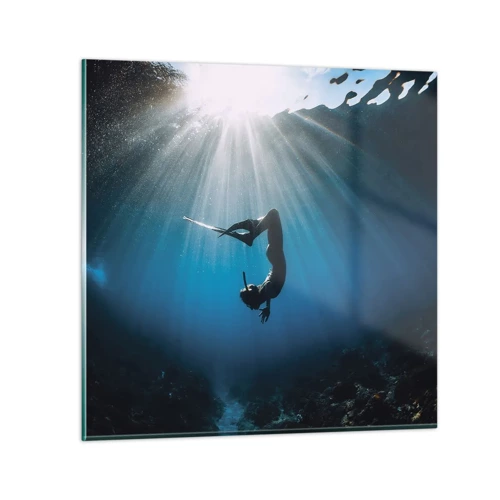 Glass picture - Underwater dance - 30x30 cm