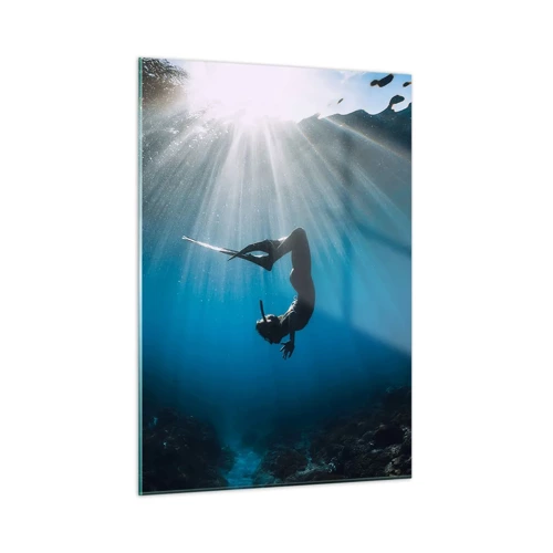 Glass picture - Underwater dance - 50x70 cm