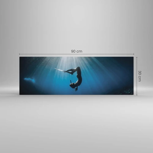 Glass picture - Underwater dance - 90x30 cm