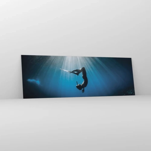 Glass picture - Underwater dance - 90x30 cm