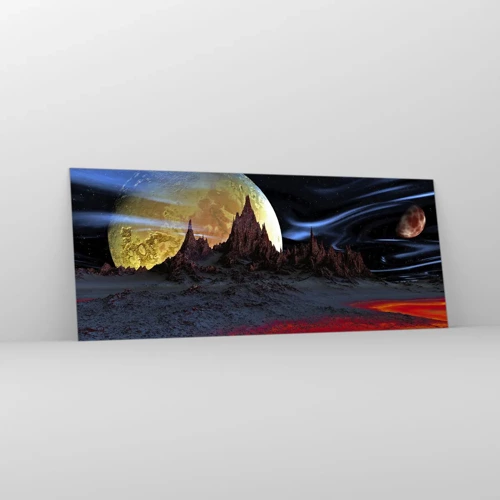 Glass picture - Unknown World - 100x40 cm