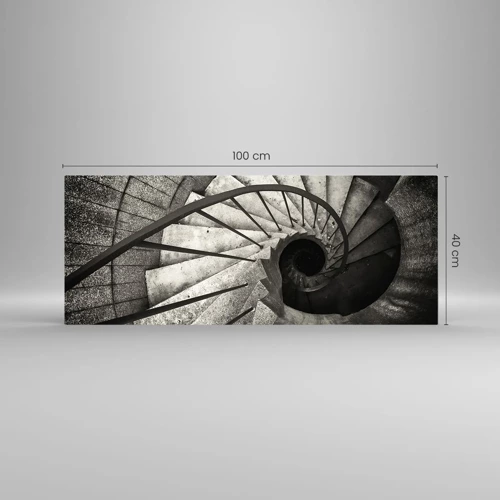 Glass picture - Up the Stairs and Down the Stairs - 100x40 cm