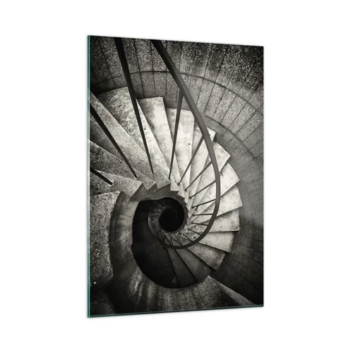 Glass picture - Up the Stairs and Down the Stairs - 50x70 cm