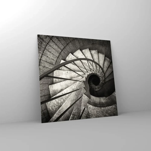 Glass picture - Up the Stairs and Down the Stairs - 60x60 cm