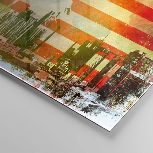 Glass picture - Viva America! - 80x120 cm