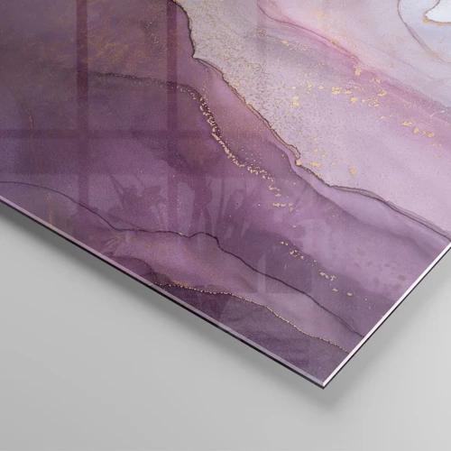 Glass picture - Waves of Violet and Purple - 160x50 cm