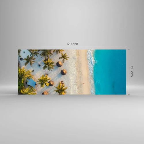 Glass picture - Welcome to Paradise - 120x50 cm