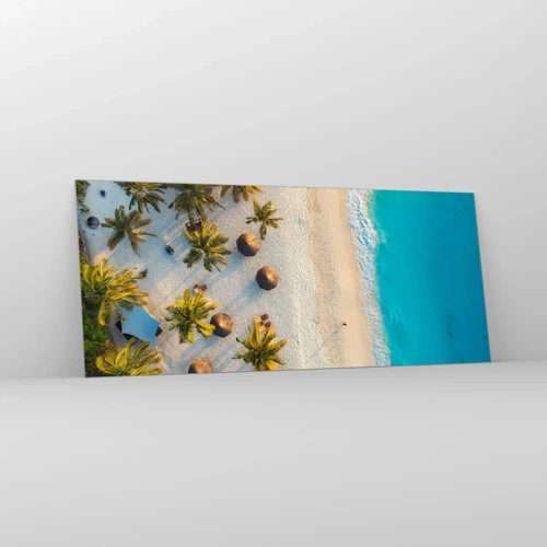 Glass picture - Welcome to Paradise - 120x50 cm