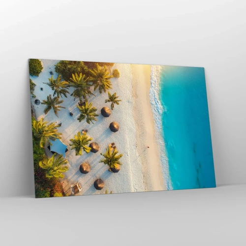 Glass picture - Welcome to Paradise - 120x80 cm