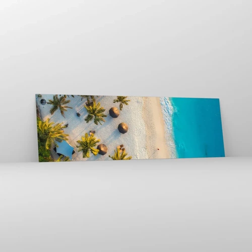 Glass picture - Welcome to Paradise - 160x50 cm