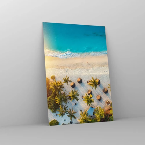 Glass picture - Welcome to Paradise - 70x100 cm