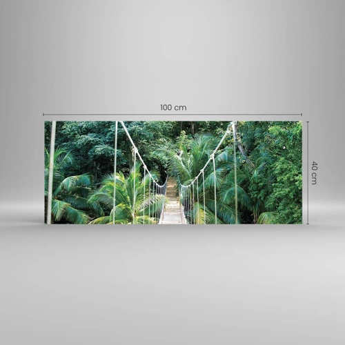 Glass picture - Welcome to the Jungle! - 100x40 cm