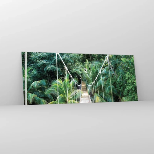 Glass picture - Welcome to the Jungle! - 100x40 cm