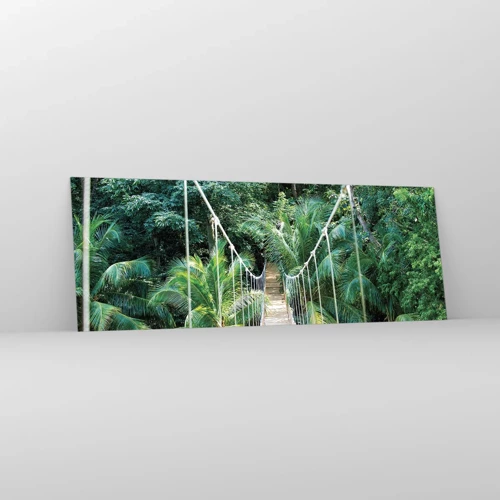 Glass picture - Welcome to the Jungle! - 140x50 cm