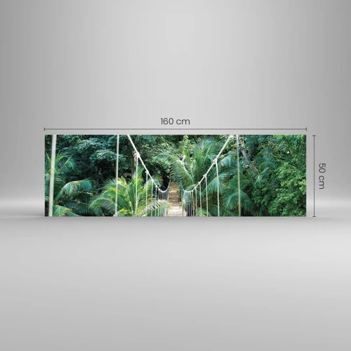 Glass picture - Welcome to the Jungle! - 160x50 cm