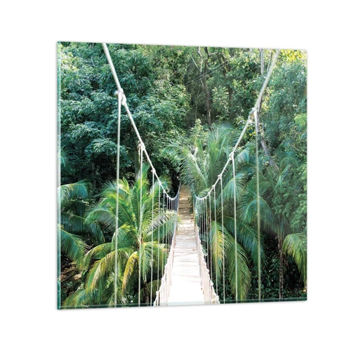 Glass picture - Welcome to the Jungle! - 50x50 cm