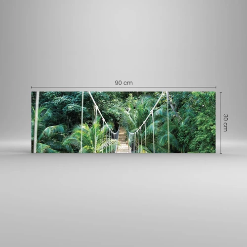 Glass picture - Welcome to the Jungle! - 90x30 cm