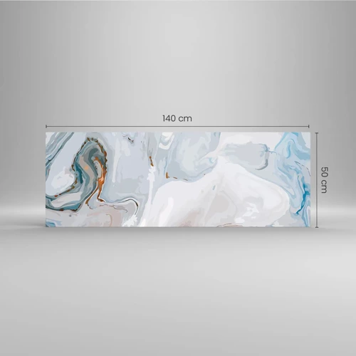 Glass picture - White Fusion - 140x50 cm