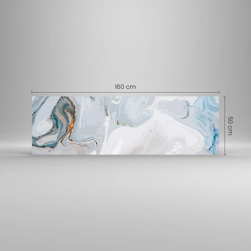 Glass picture - White Fusion - 160x50 cm