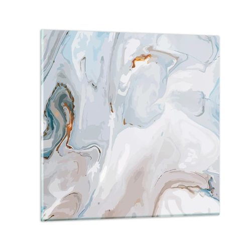 Glass picture - White Fusion - 30x30 cm