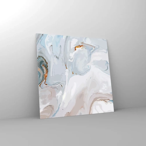 Glass picture - White Fusion - 40x40 cm