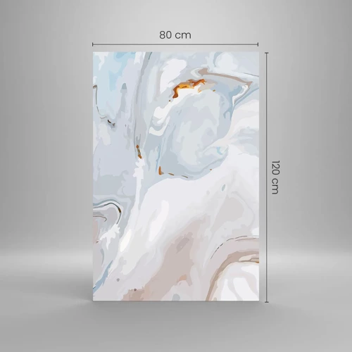 Glass picture - White Fusion - 80x120 cm