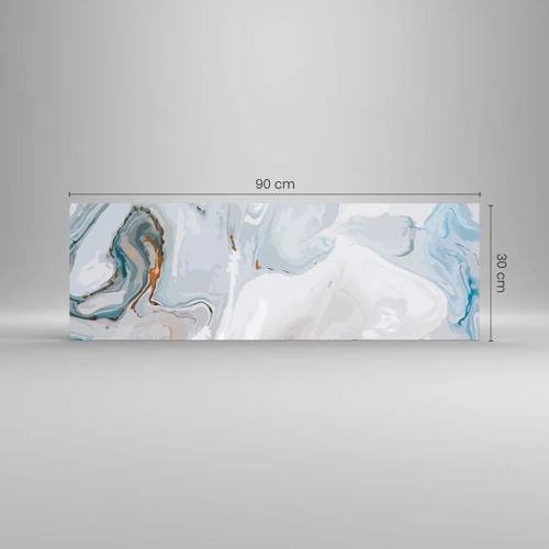 Glass picture - White Fusion - 90x30 cm