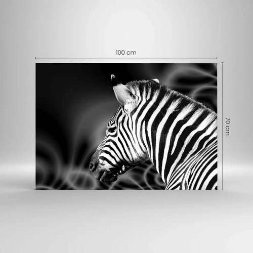 Glass picture - White Is White, and Black Is Black - 100x70 cm