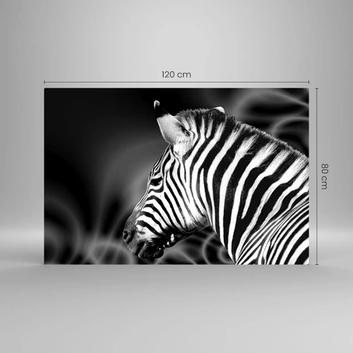 Glass picture - White Is White, and Black Is Black - 120x80 cm