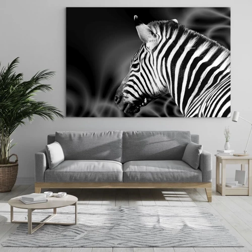 Glass picture - White Is White, and Black Is Black - 120x80 cm