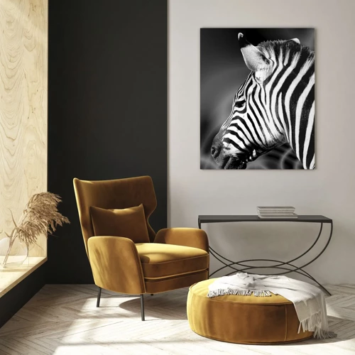 Glass picture - White Is White, and Black Is Black - 50x70 cm