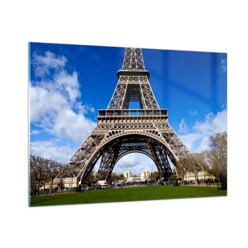 Glass picture - Whole Paris at Her Feet - 100x70 cm