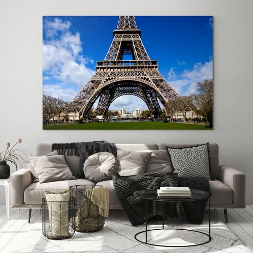 Glass picture - Whole Paris at Her Feet - 100x70 cm