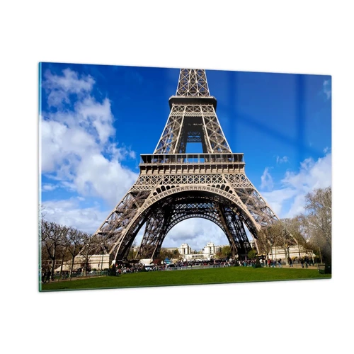 Glass picture - Whole Paris at Her Feet - 120x80 cm