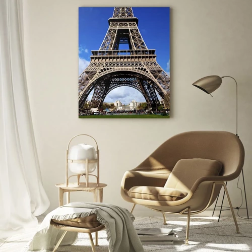 Glass picture - Whole Paris at Her Feet - 50x70 cm