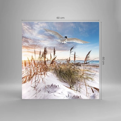 Glass picture - Wind from the Sea - 60x60 cm