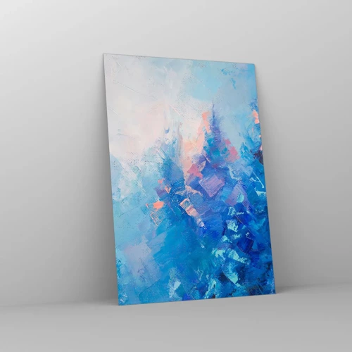 Glass picture - Winter Abstract - 70x100 cm