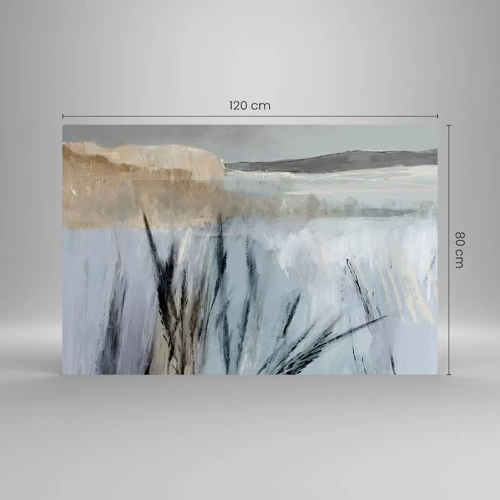 Glass picture - Winter Fields - 120x80 cm