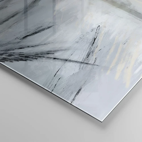 Glass picture - Winter Fields - 50x50 cm