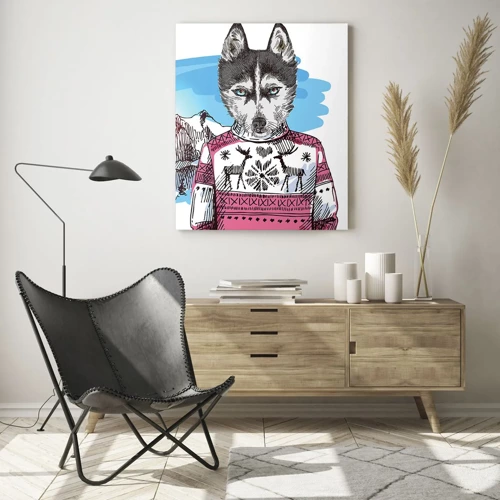 Glass picture - Wolf in Sheep's Skin - 50x70 cm