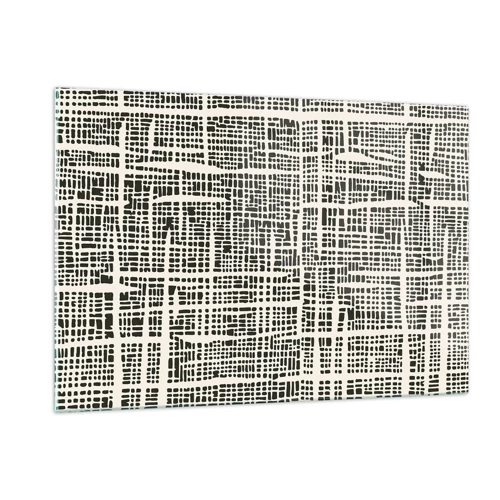 Glass picture - Woven Composition - 120x80 cm